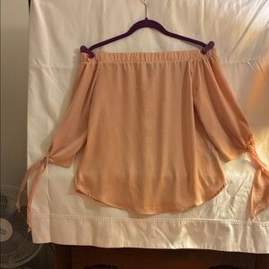 Apt. 9 Peach Off-Shoulder Blouse